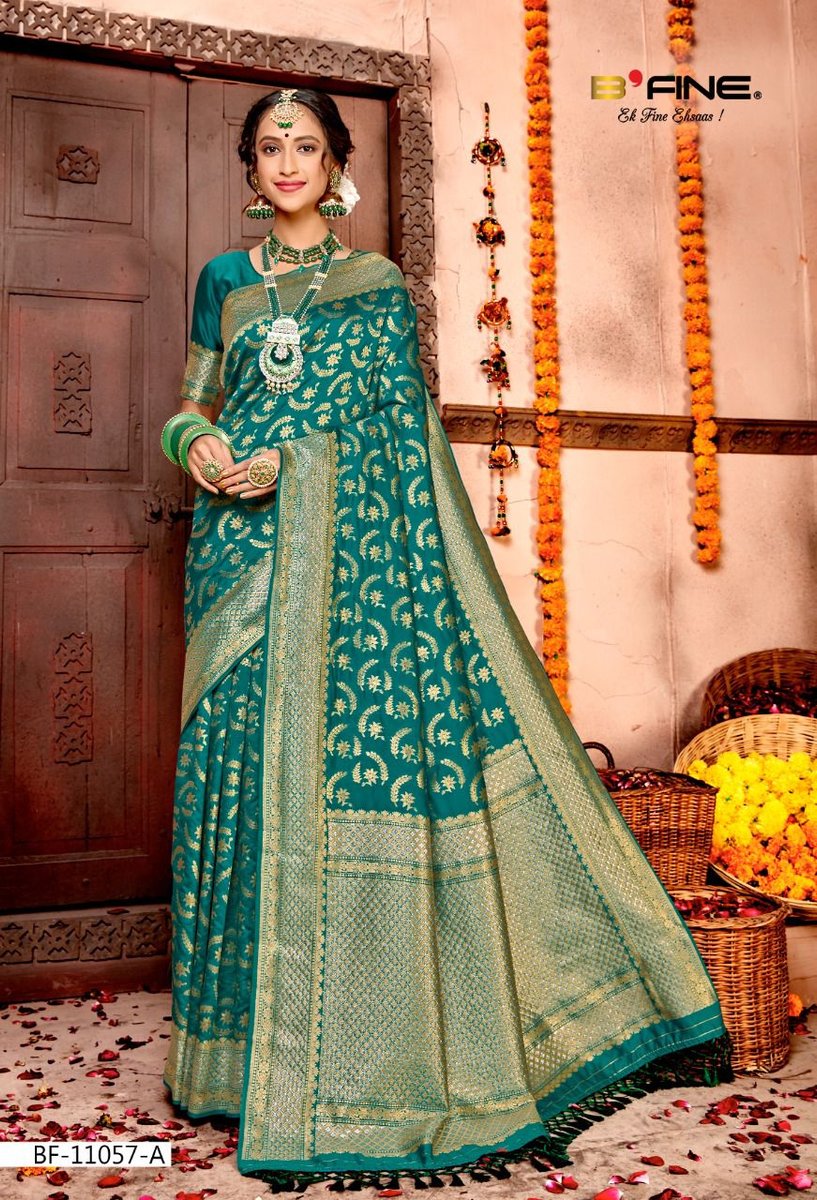 B Fine Saree Madhubala 11507-A to 11507-D Series 1