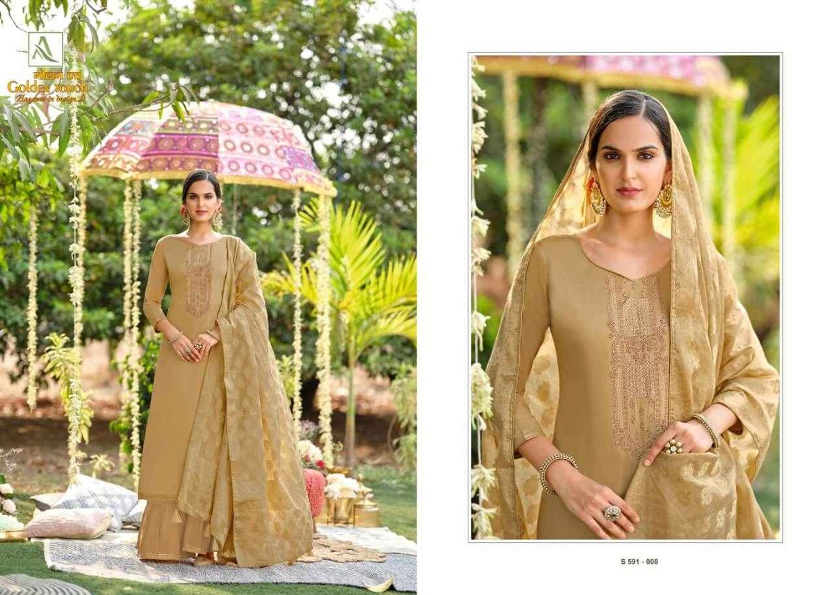 Alok Suits Golden Touch 591-001 to 591-008 Series 8