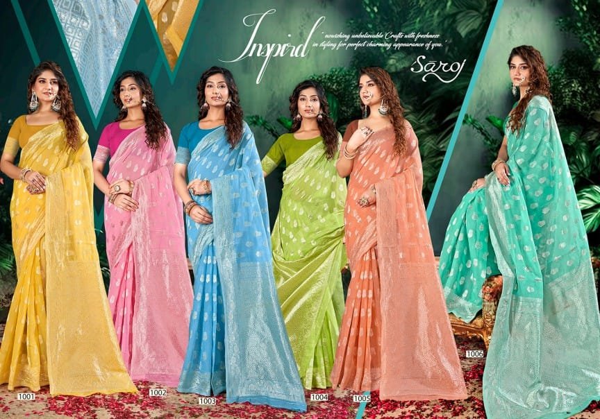 SAROJ SAREE PACIFIC COTTON VOL-3 1001 TO 1006 7