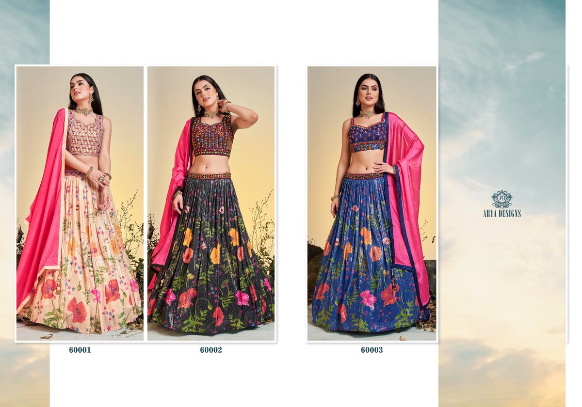 Arya Design Floral Vol-7 60001-60003 Series 4