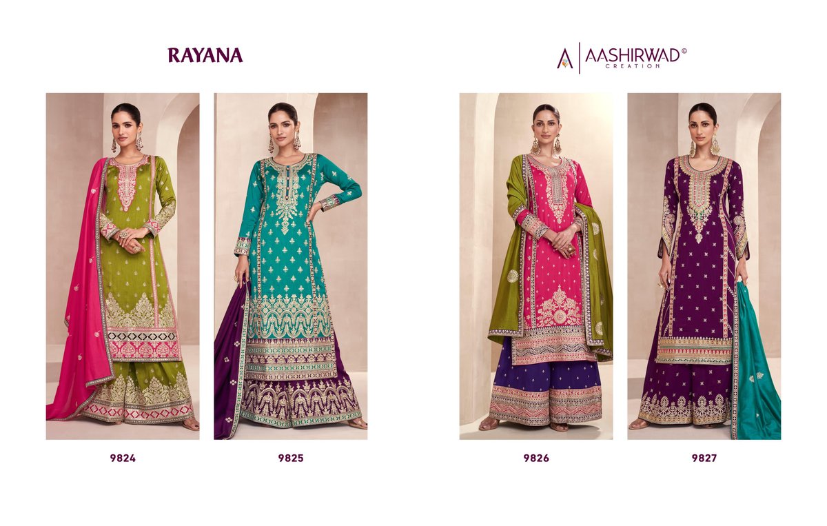 AASHIRWAD CREATION RAYANA 9824 TO 9827 5