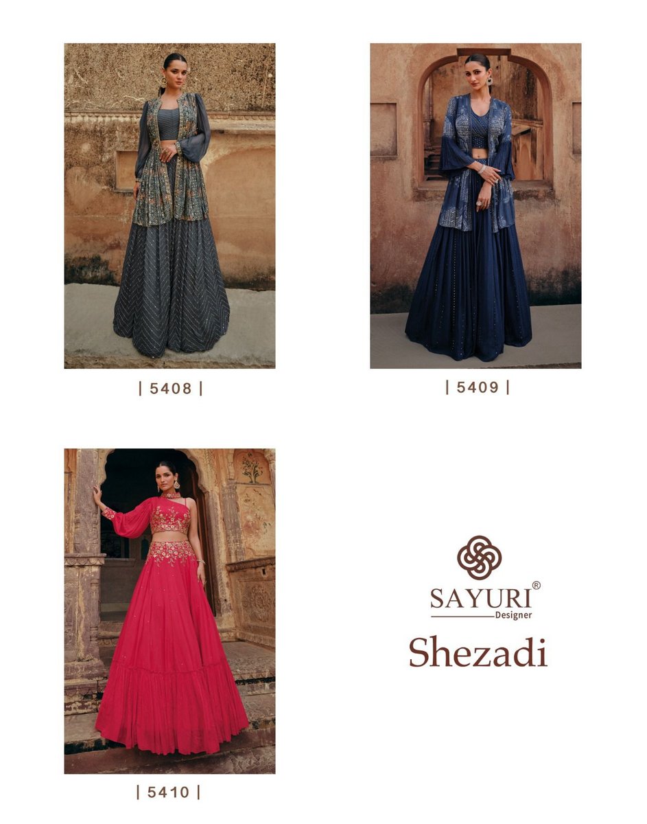 SAYURI DESIGNER SHEZADI 5408 TO 5410 4