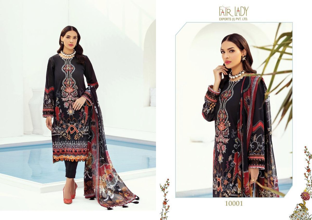 Fair Lady Exports Farasha Lawn 10001-10007 Series 1