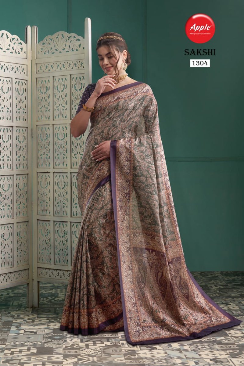Apple Saree Sakhsi Vol-13 1301-1308 Series 4