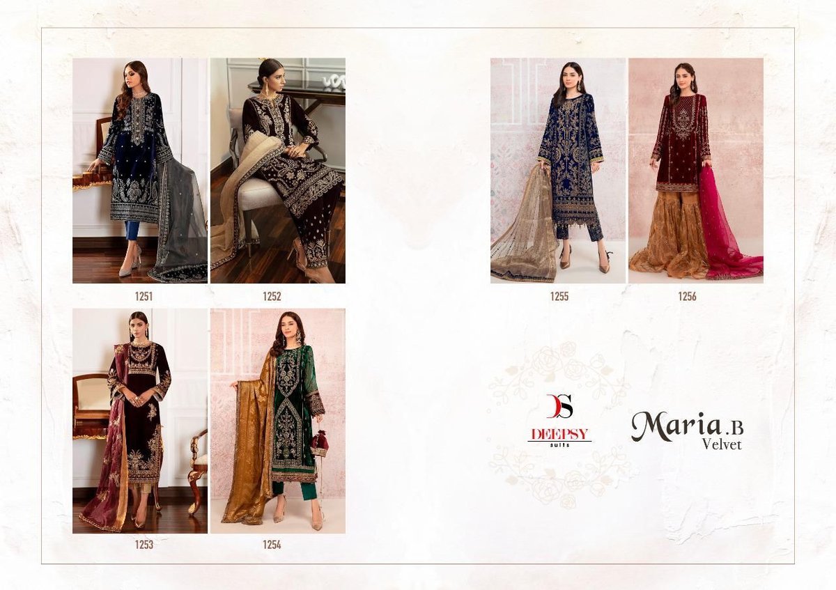 Deepsy Suits Maria.B Velvet 1251-1256 Series 7