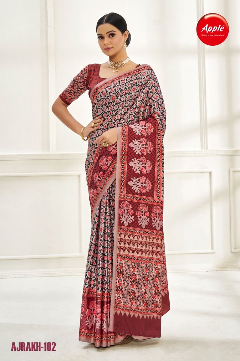Apple Saree Ajrakh Vol-1 101-108 Series 2