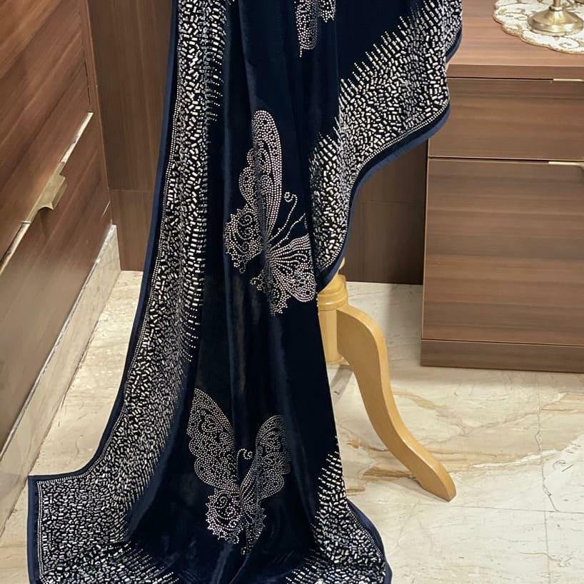 Party Wear Velvet Designer Saree LG-1240 Colors 4