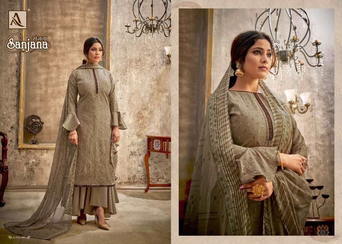 Alok Suit Sanjana 592-001 to 592-010 Series 9