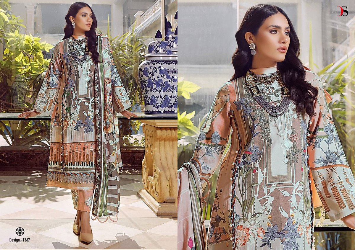 Deepsy Suits Firdous Lawn 22 Vol-2 1361-1368 Series 7
