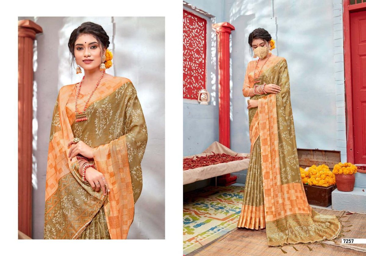 5D Designer Linen Silk 7251-7260 Series 7