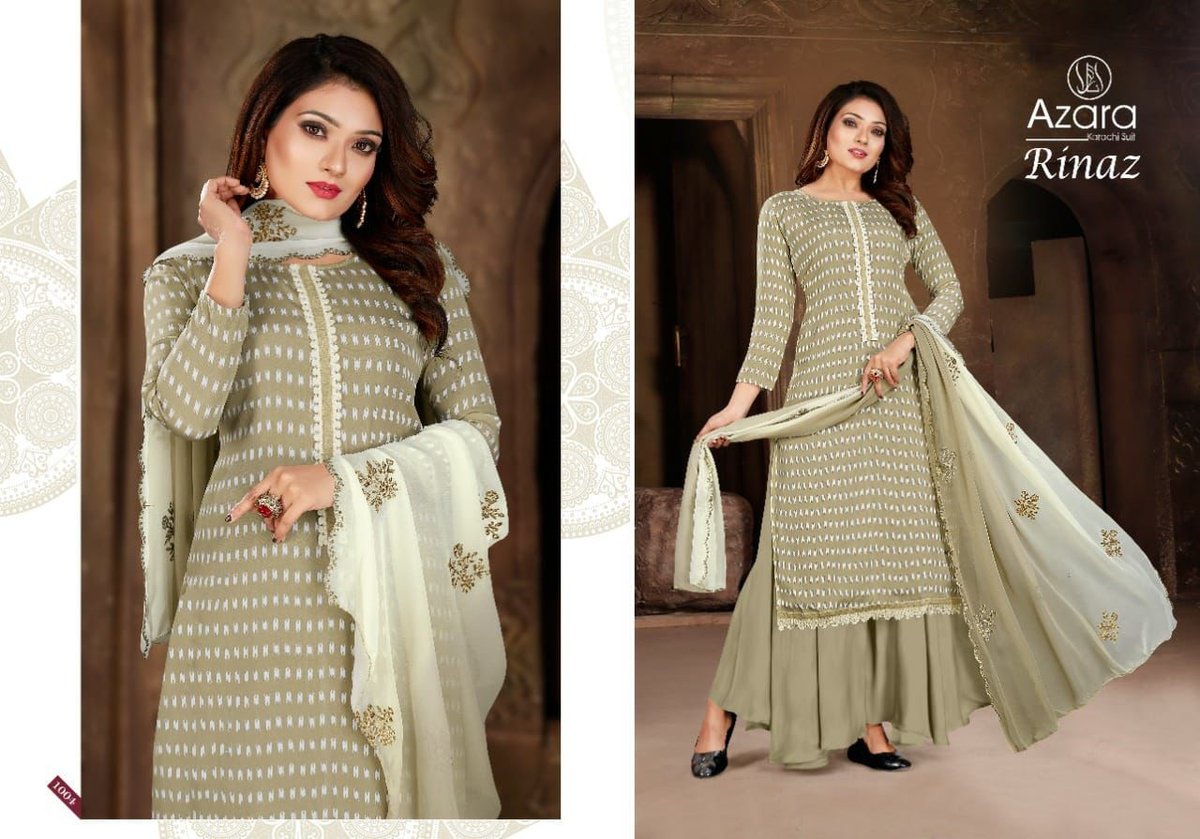 Azara Karachi Suit Rinaz 1001-1005 Series 4