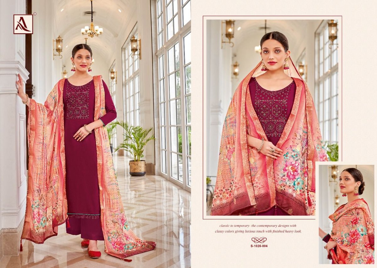 Alok Suit Festive Fusion Edition Vol-5 1026-001 to 1026-008 Series 4