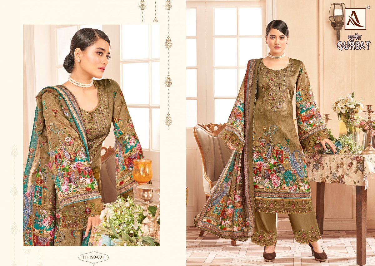 Alok Suit Qurbat Edition Vol-9 1190-001 to 1190-008 Series 1