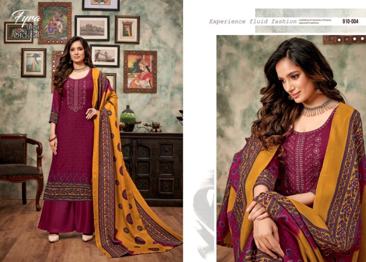 Alok Suits Fyra Siddat 910-001 to 910-010 Series 4