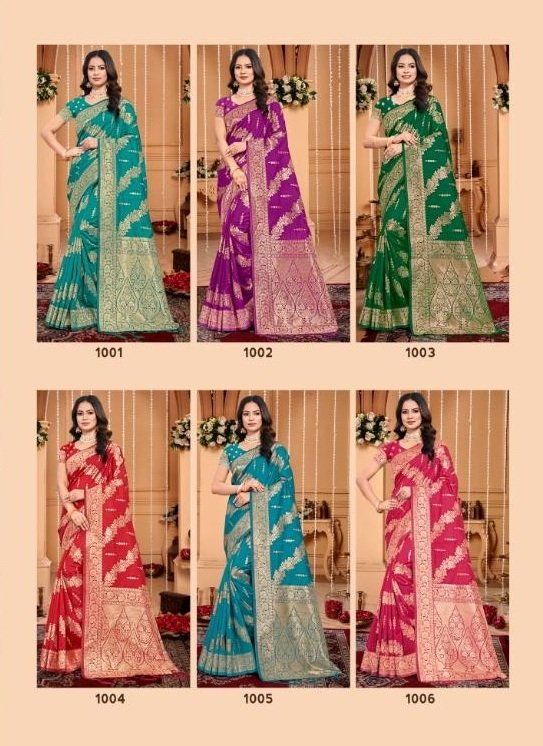 BUNAWAT PLAZZO SILK VOL-01 1001 TO 1006 7