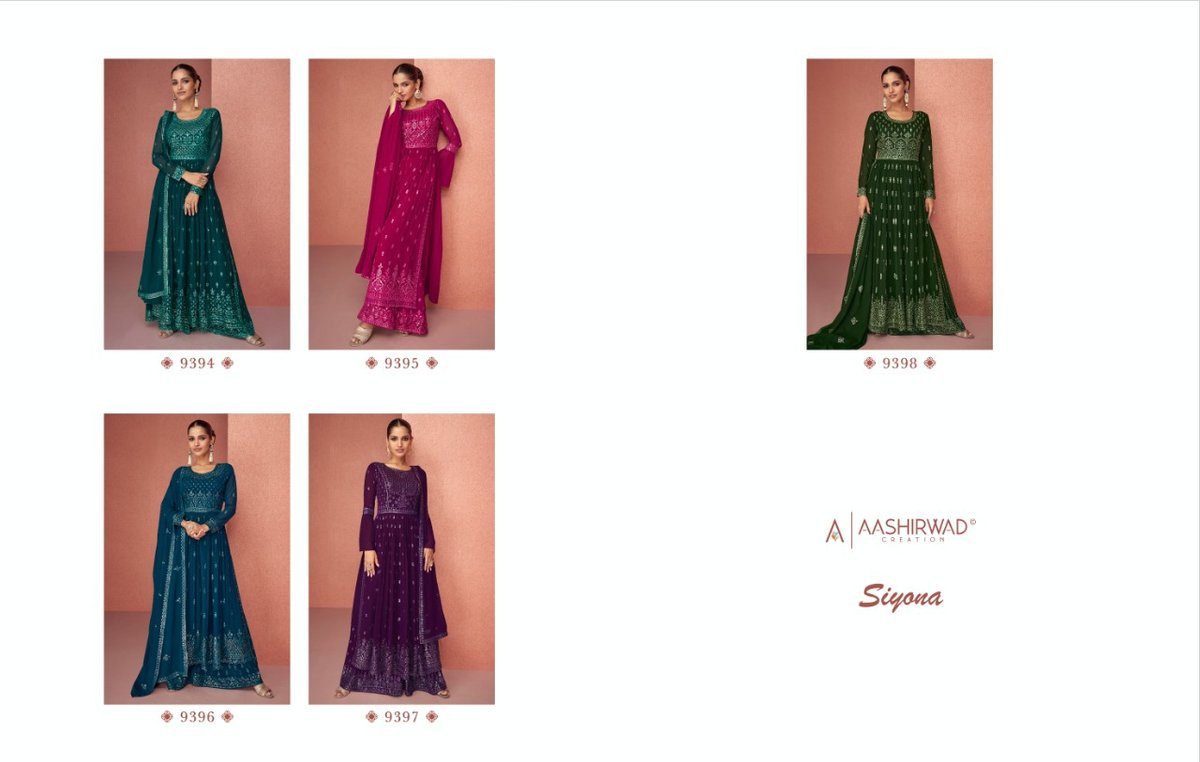 Aashirwad Creation Siyona 9394-9398 Series 6
