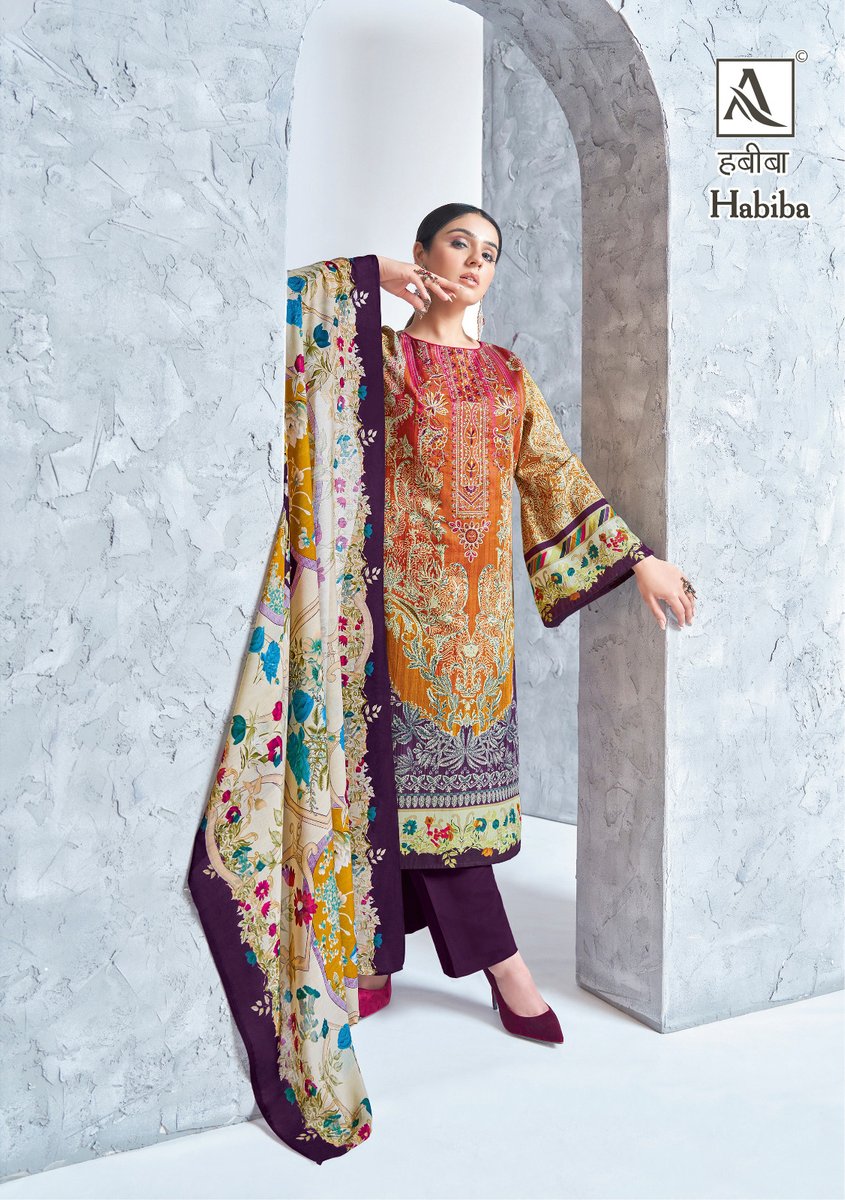 Alok Suit Habiba 1440-001 To 1440-008 Series 7
