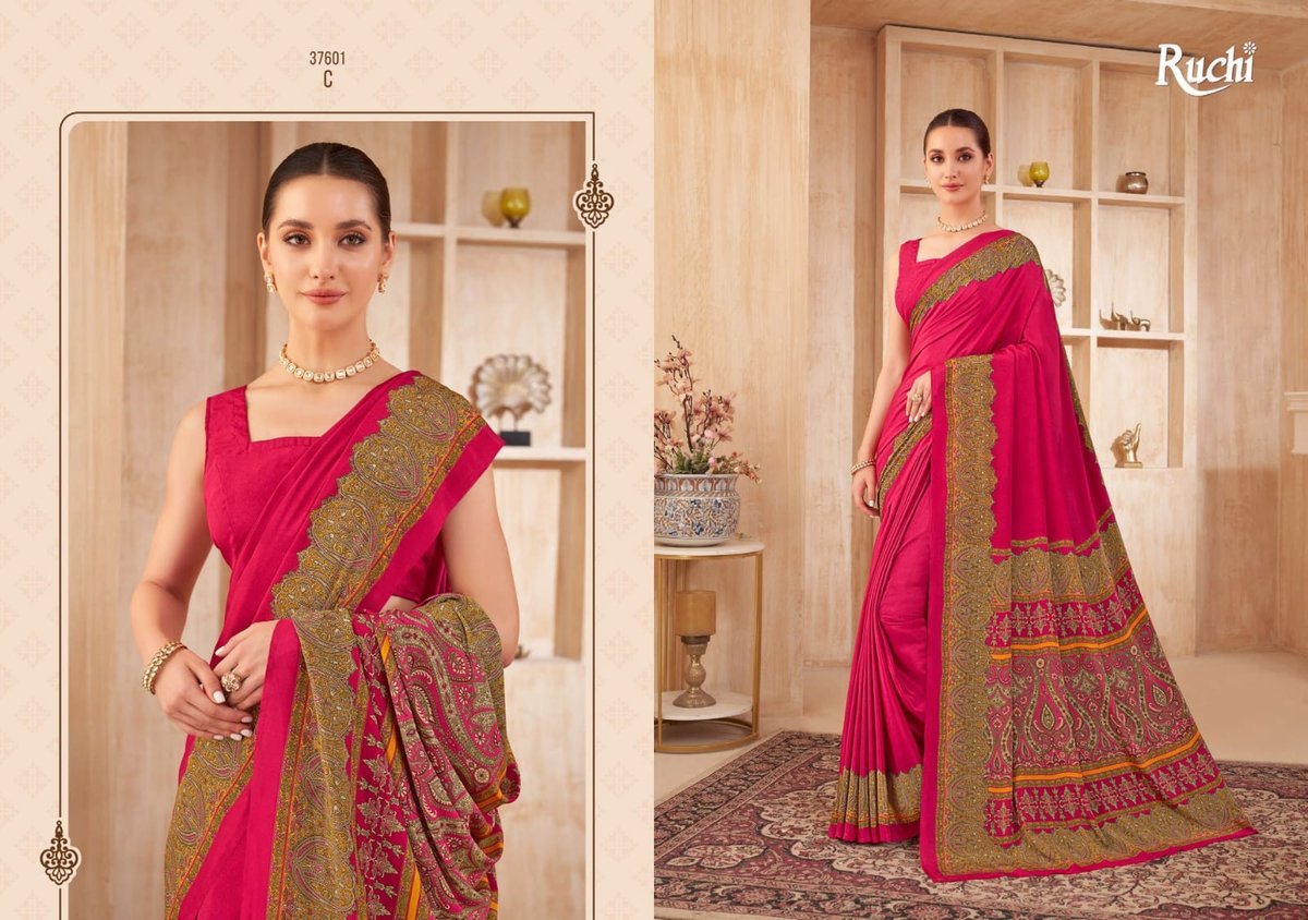 RUCHI SAREE VIVANTA SILK VOL-38 37601-A TO 37603-D 3