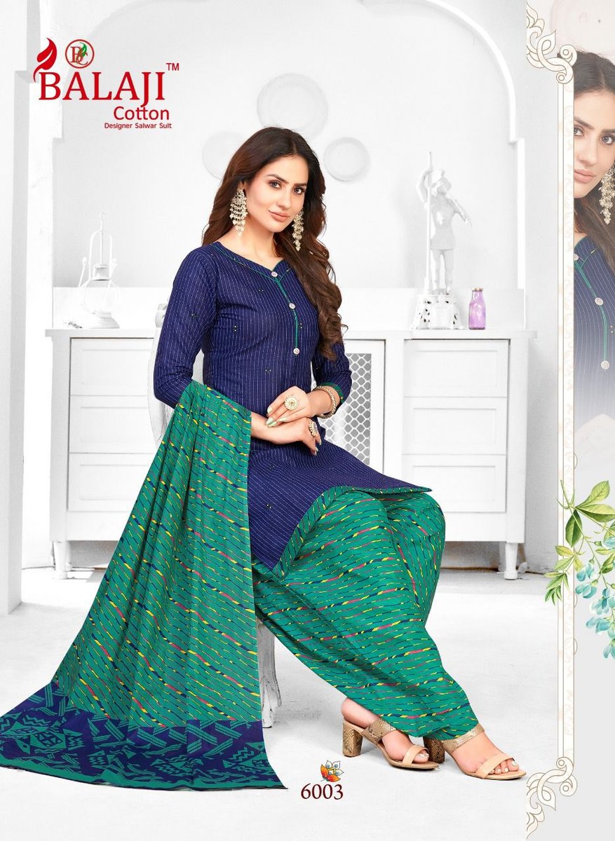 Balaji Cotton Rajwadi Patiyala Vol-6 6001-6020 Series 3