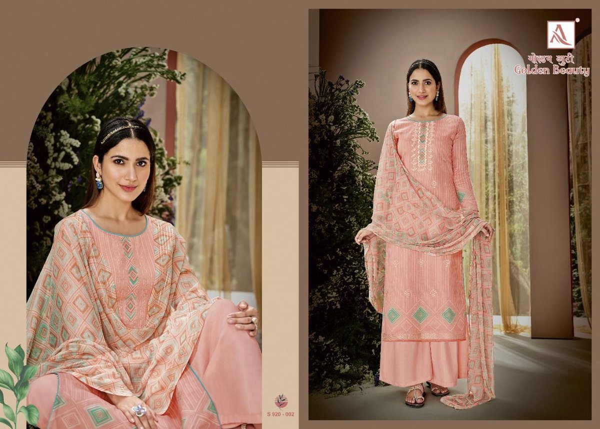Alok Suits Golden Beauty 920-001 to 920-008 Series 2