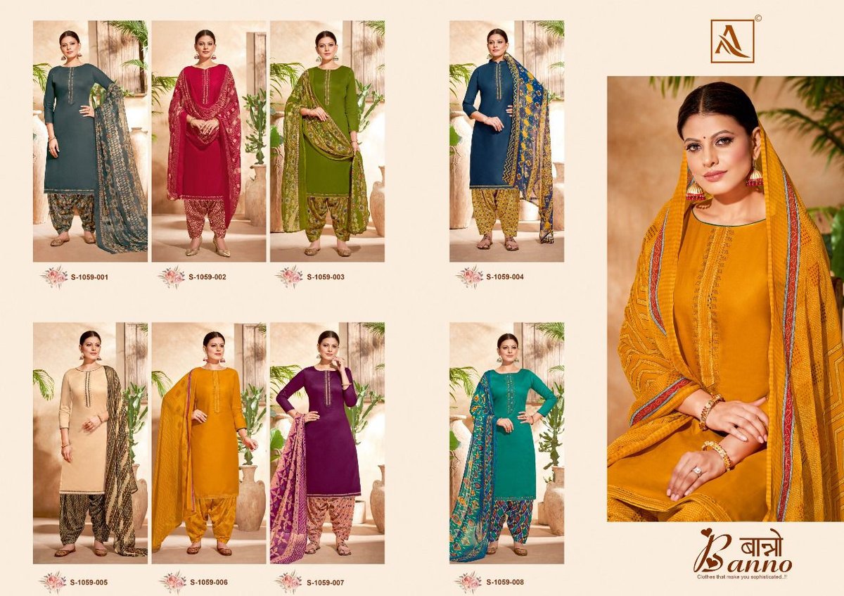 Alok Suits Banno 1059-001 to 1059-008 Series 9