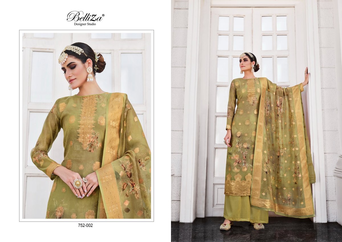 Belliza Designer Shahinoor 752-001 to 752-006 Series 2