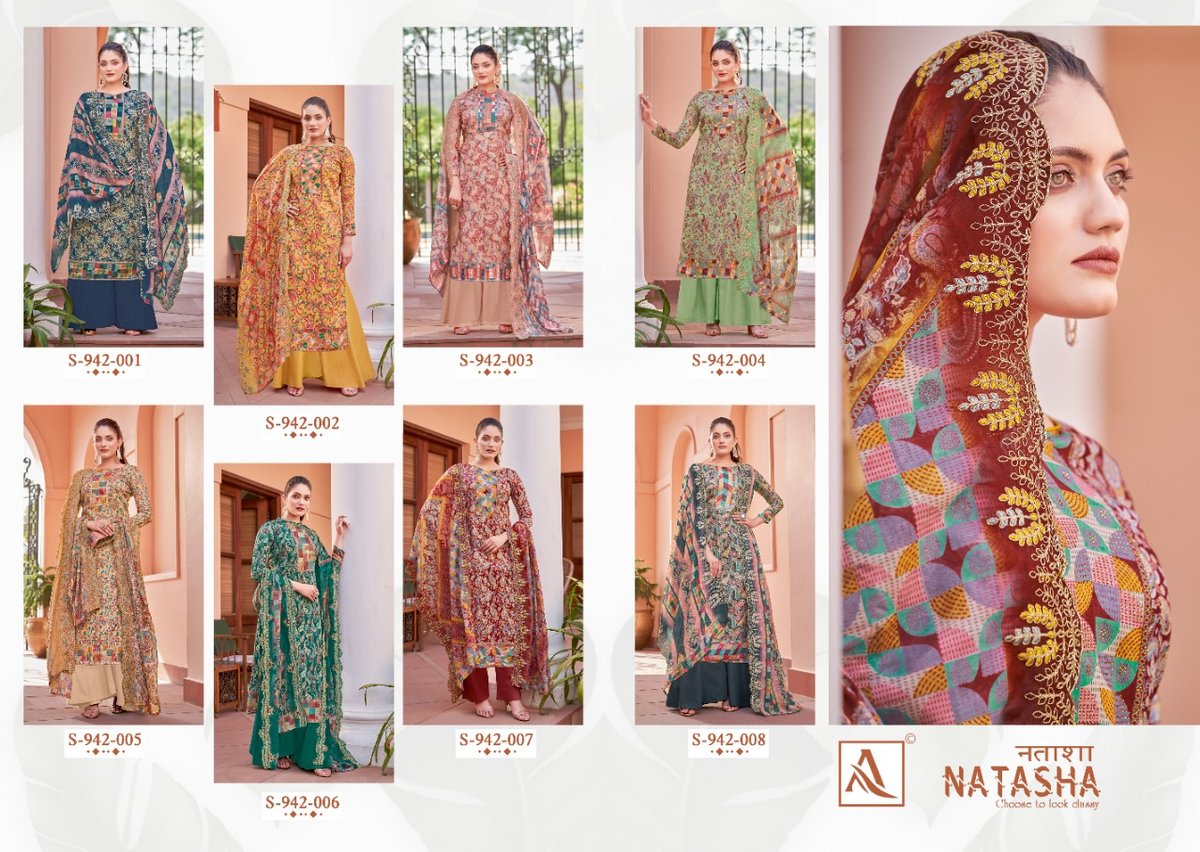 Alok Suit Natasha 942-001 to 942-008 Series 9