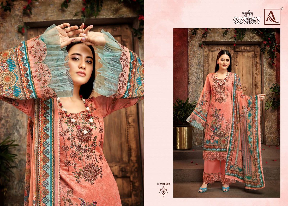 Alok Suit Qurbat Vol-8 1191-001 to 1191-008 Series 2