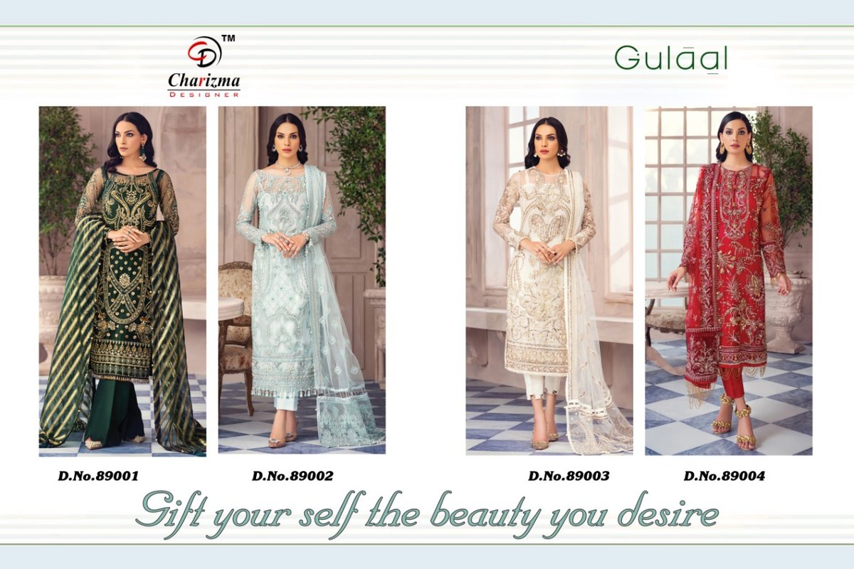 Charizma Designer Gulal 89001-89004 Series 5