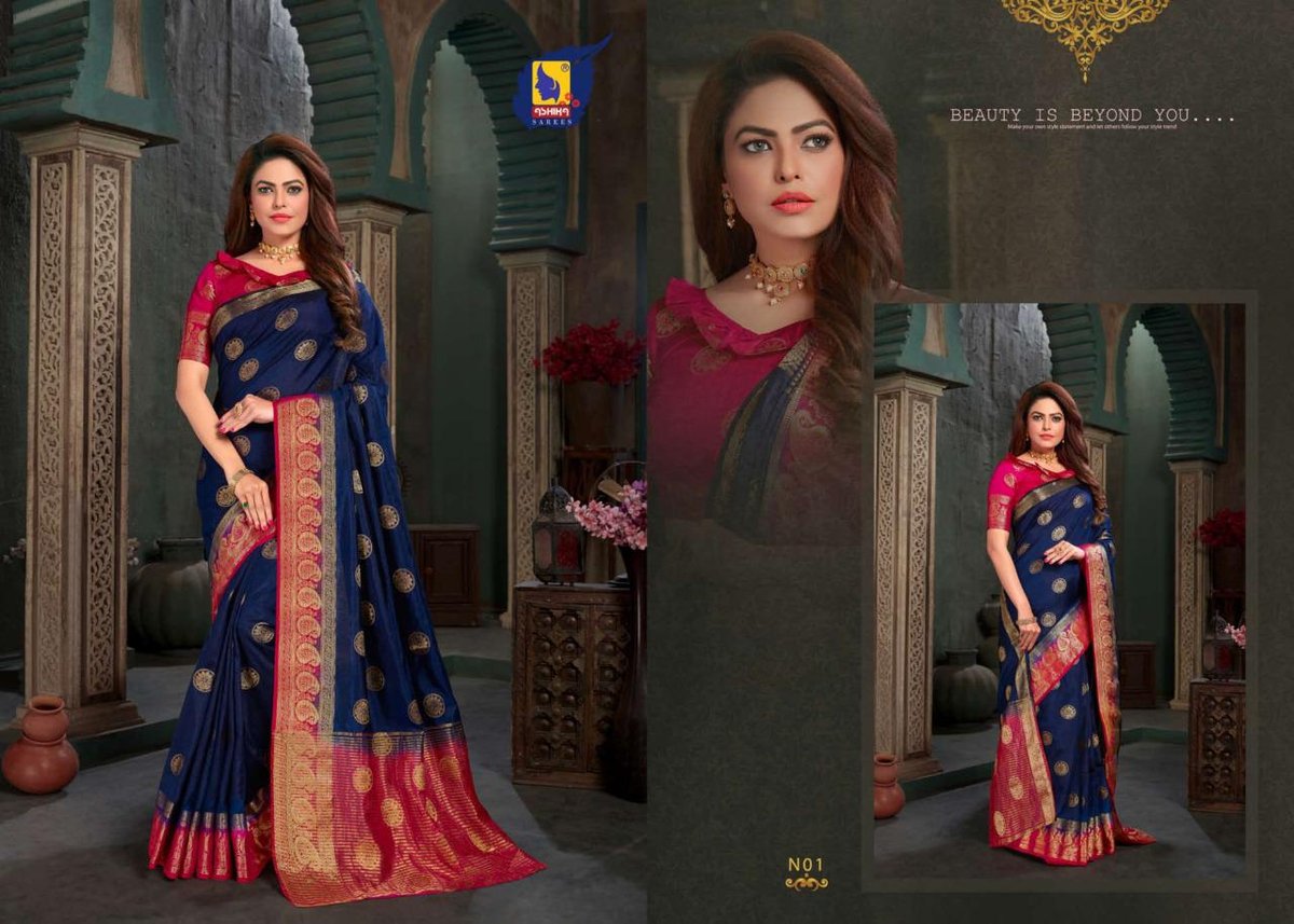Ashika Saree Navratna N-01 to N-08 Series 1