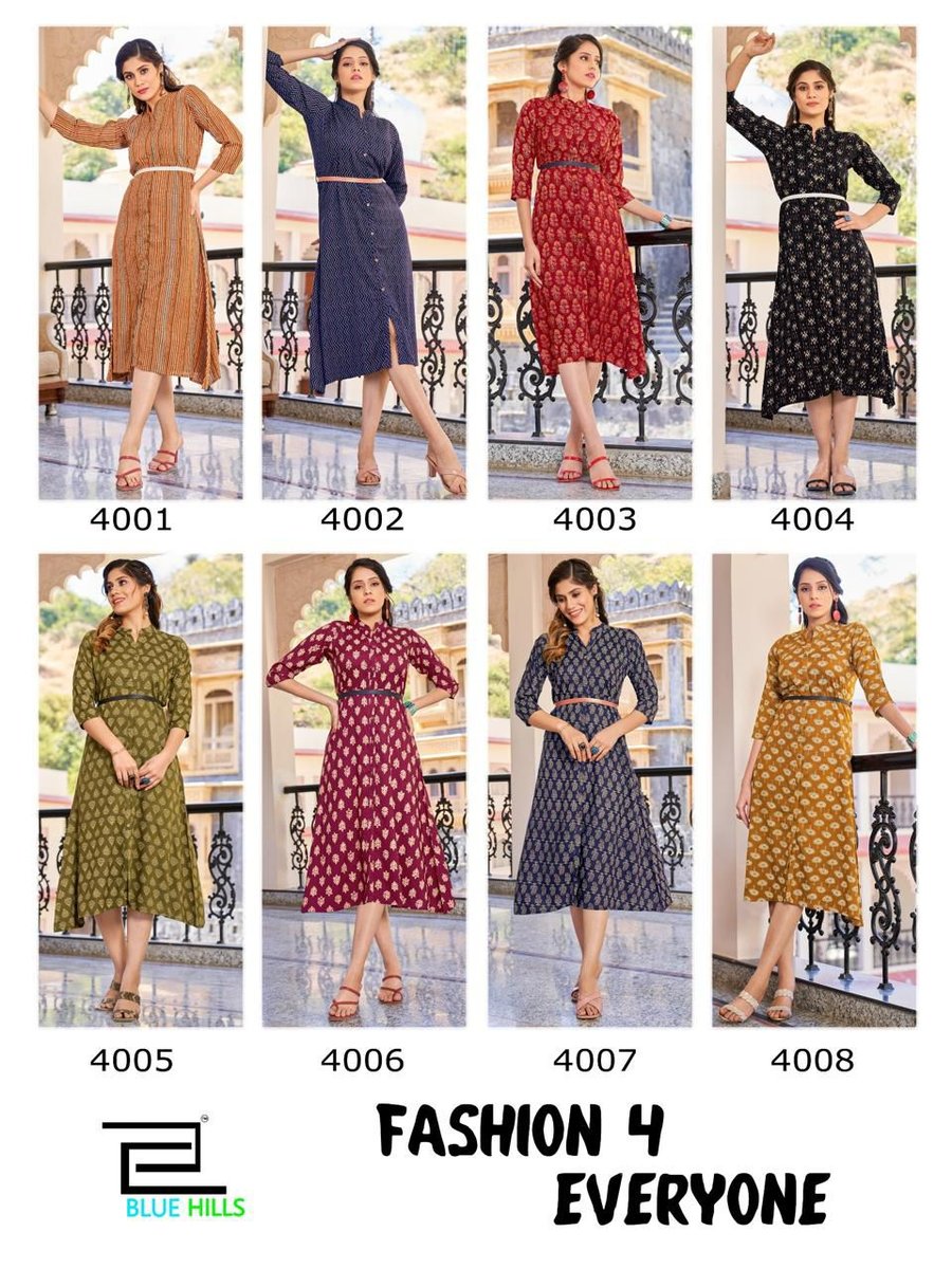 BLUE HILLS FASHION 4 EVERYONE 4001 TO 4008 9