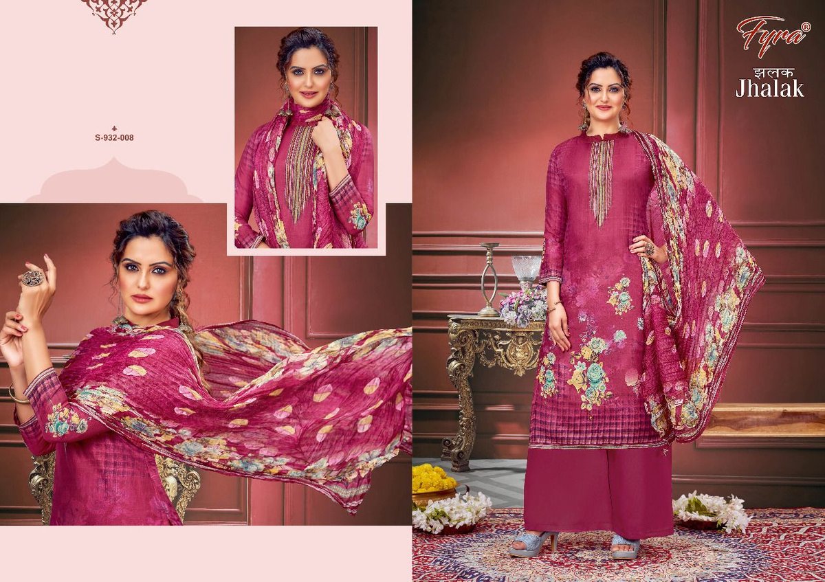 Alok Suit Fyra Jhalak 932-001 to 932-008 Series 8