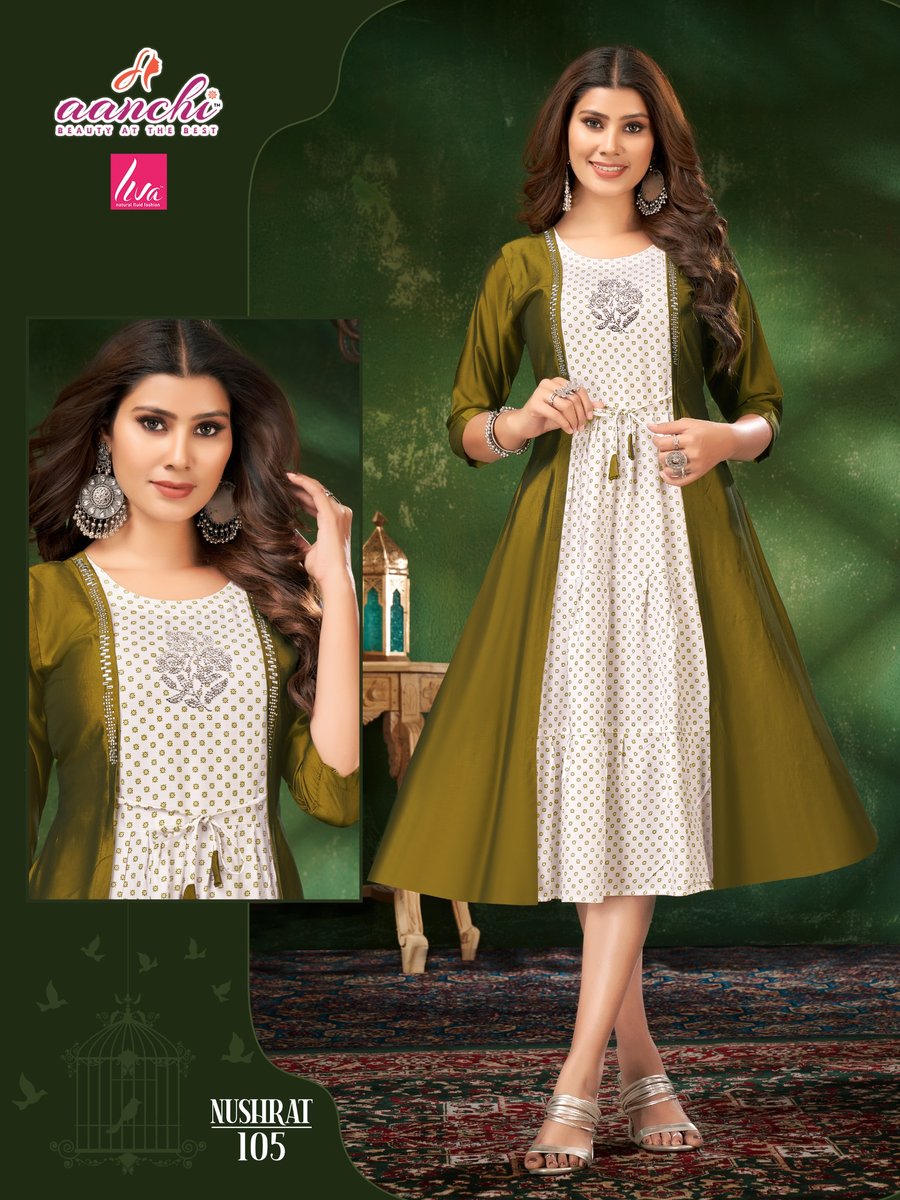 AANCHI KURTIS NUSHRAT 101 TO 105 5