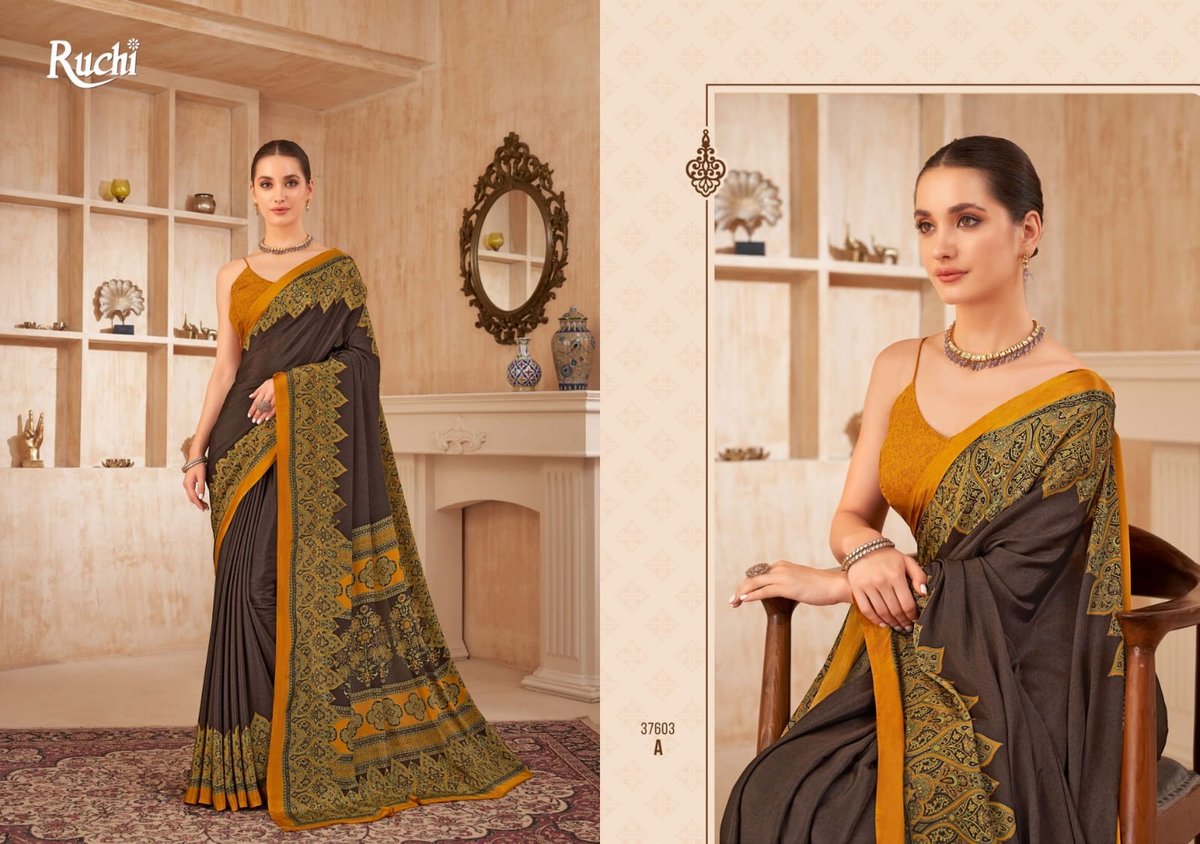 RUCHI SAREE VIVANTA SILK VOL-38 37601-A TO 37603-D 9