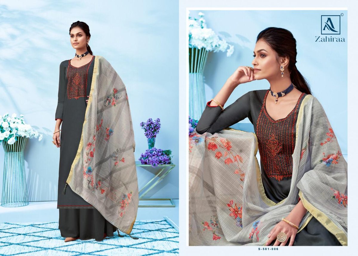 Alok Suits Zahiraa 581-001 to 581-008 Series 6