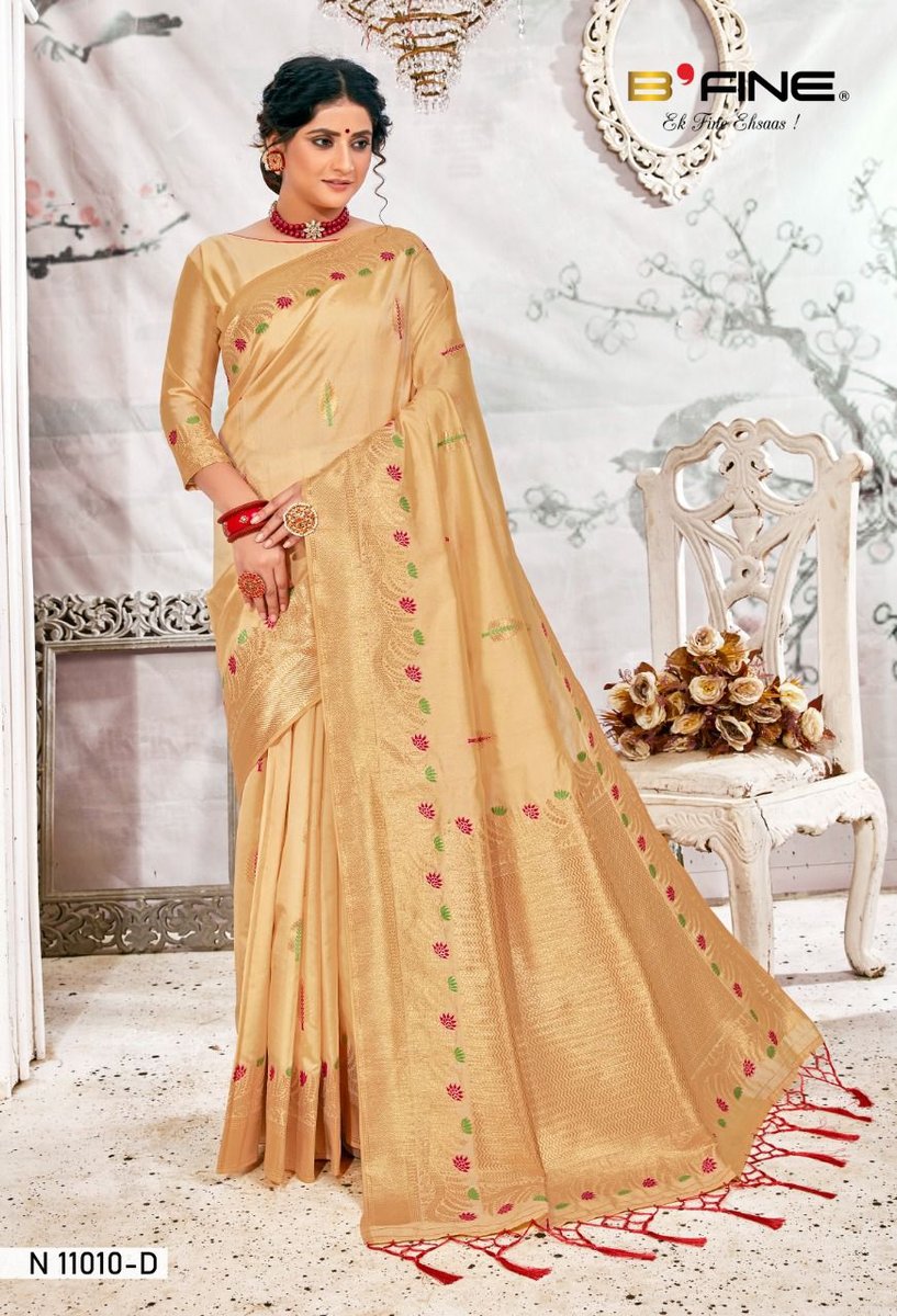 B Fine Saree Shaan-E-Kashi  11007-11012 Series 10