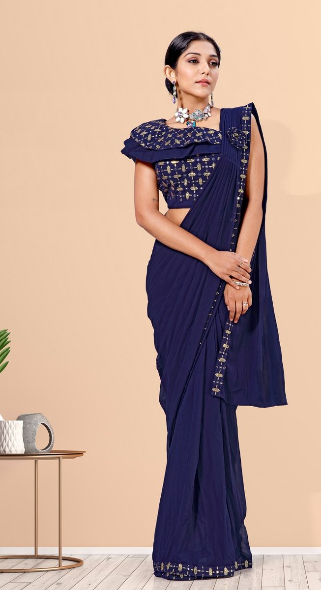 Aamoha Trendz Ready To Wear Designer Saree 1015580 Colors 2