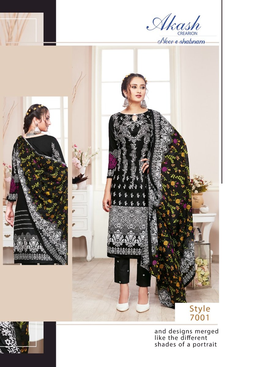Akash Creation Noor E Sabnam Vol-7 7001-7010 Series 1
