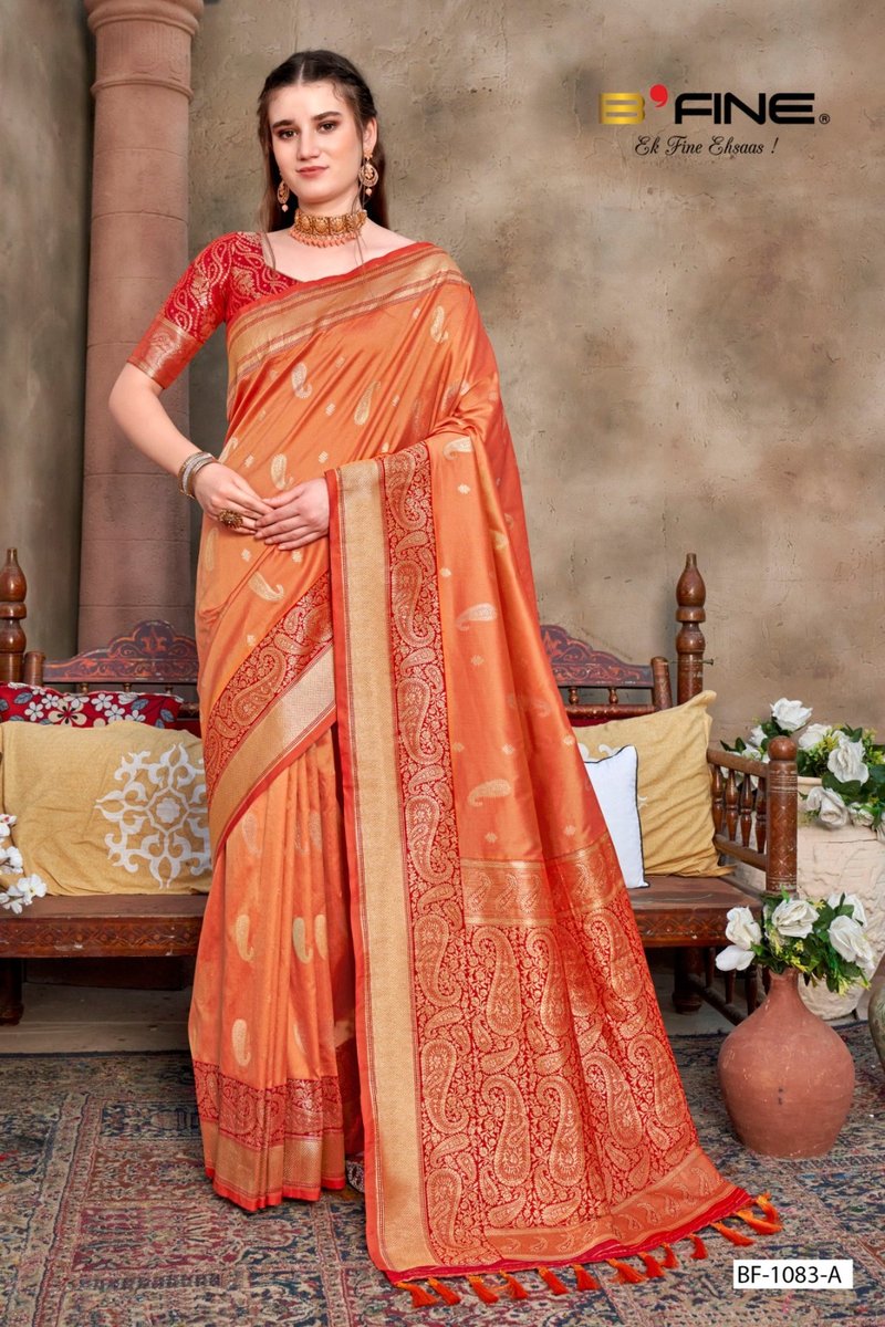 B Fine Saree Twinkle BF-1083 Colors 1