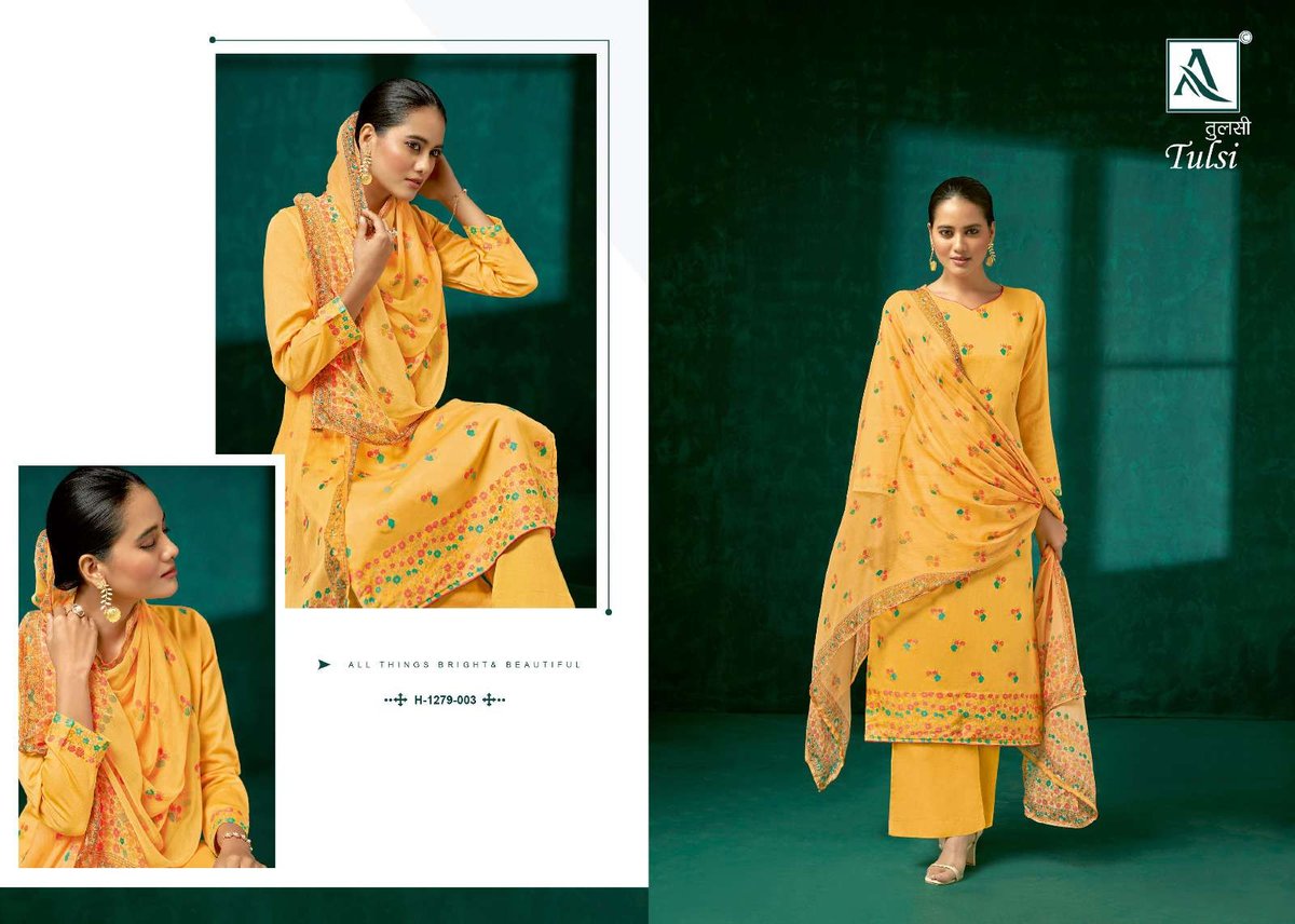 Alok Suit Tulsi 1279-001 to 1279-005 Series 3