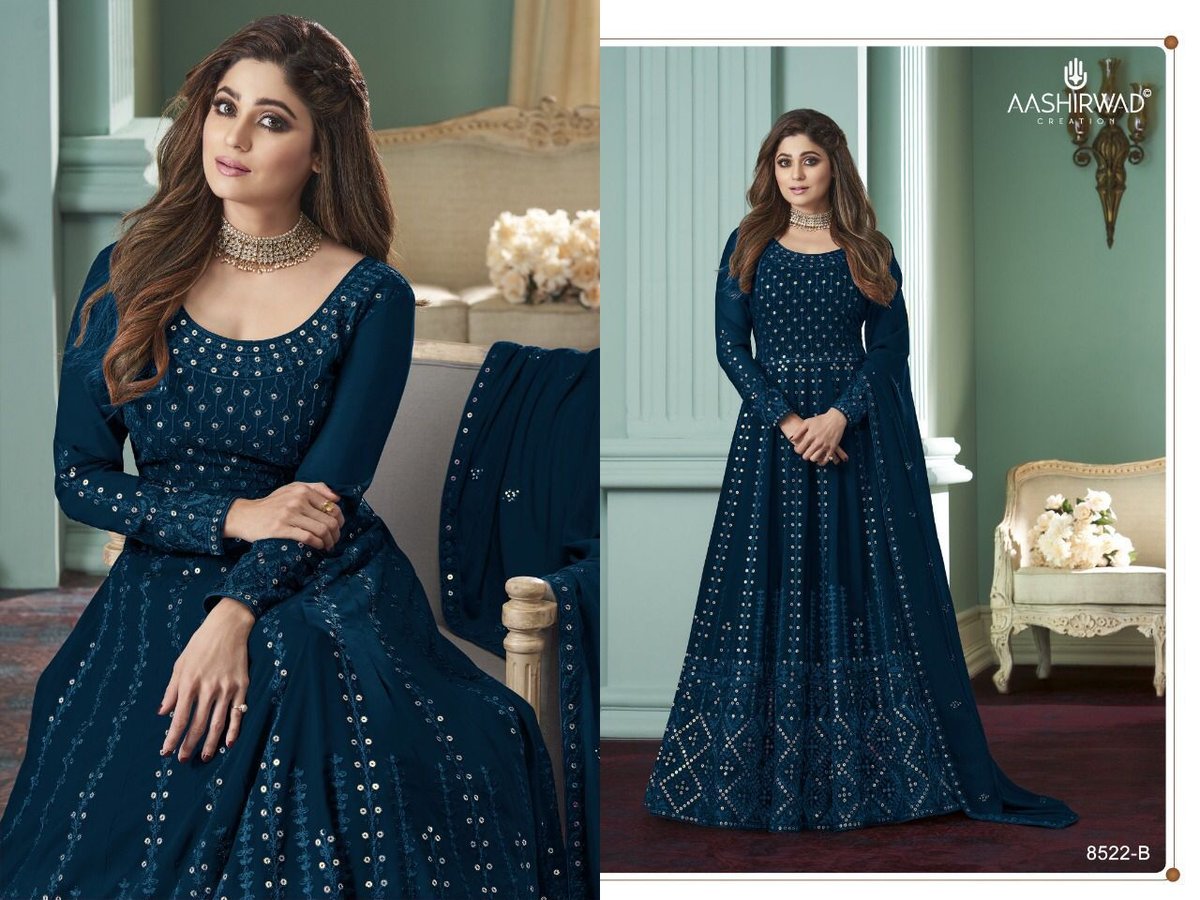 Aashirwad Creation Rose Premium 8522 Colors 3