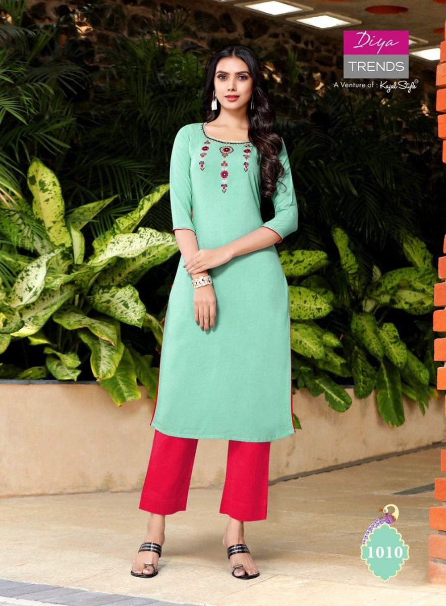 Diya Trendz Casual Diaries Vol-1 1001-1012 Series 10