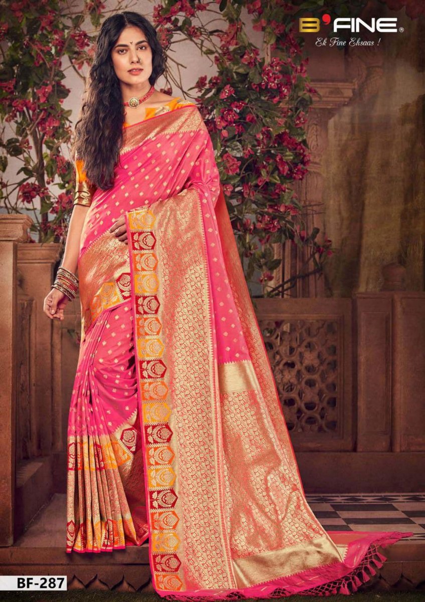 B Fine Saree Kalakari BF-281 to BF-300 Series 4