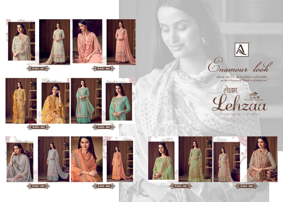 Alok Suits Lehzaa 523-001-523-008 Series 9