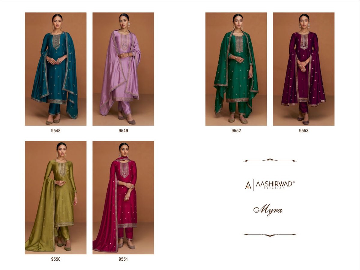 Aashirwad Creation Myra 9548-9553 Series 7