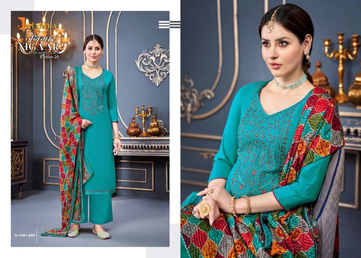 Alok Suit Jaimala Nigaar Edition 20 1361-001 to 1361-008 Series 3