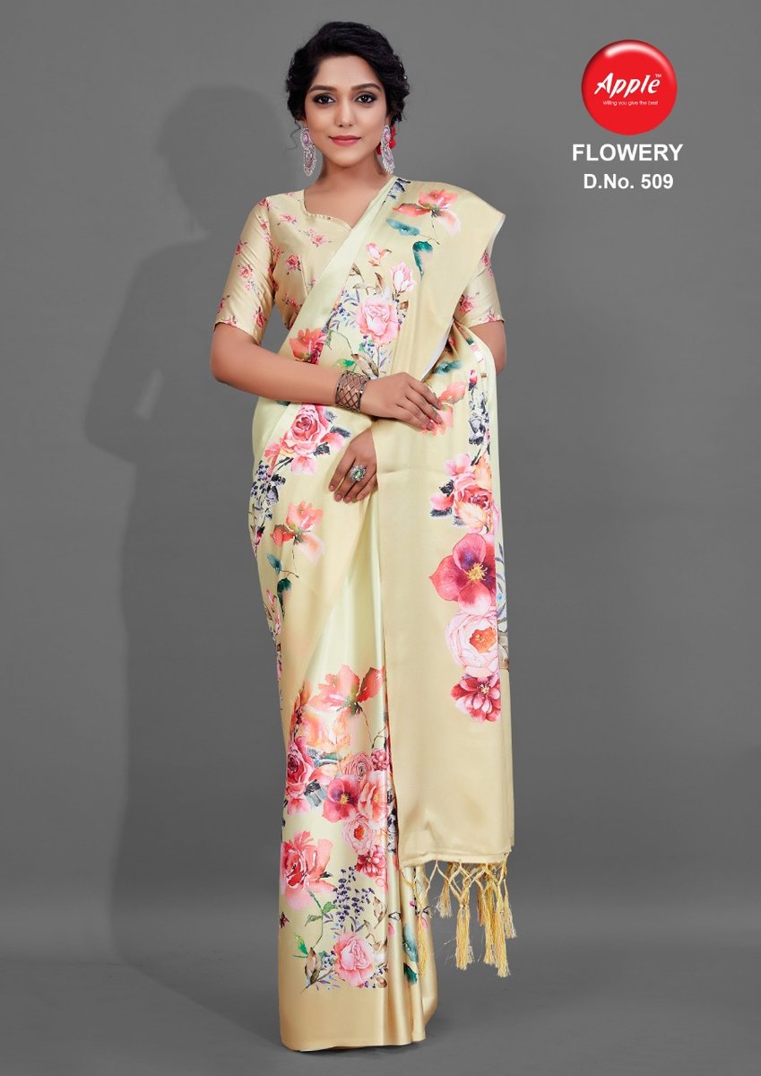 Apple Saree Flowery Vol-5 501-512 Series 9