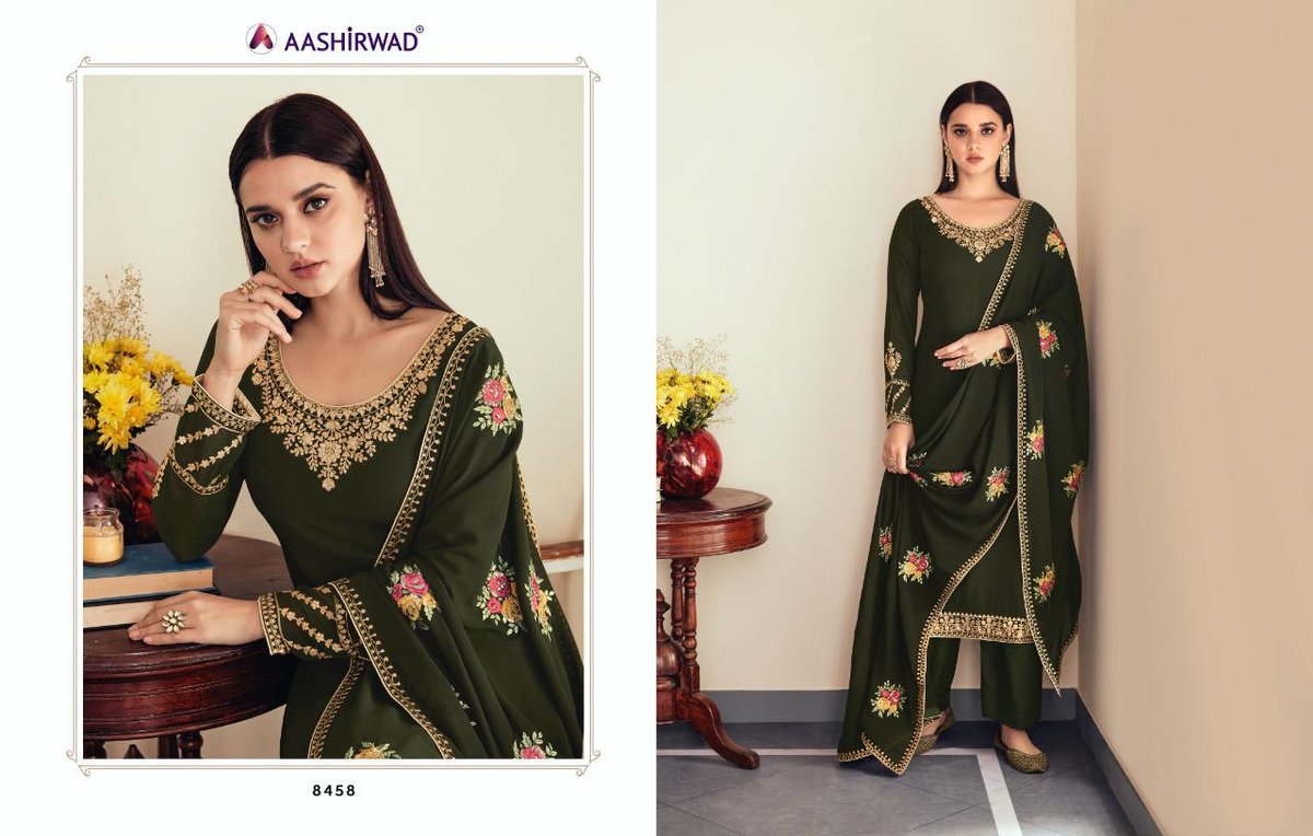 Aashirwad Creation Sunehri 8458-8463 Series 1