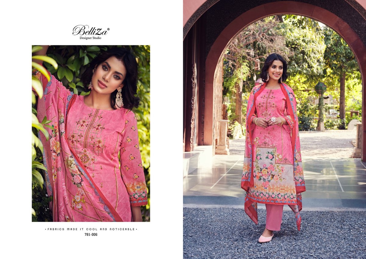 Belliza Designer Ziana Vol-2 781-001 to 781-008 Series 6