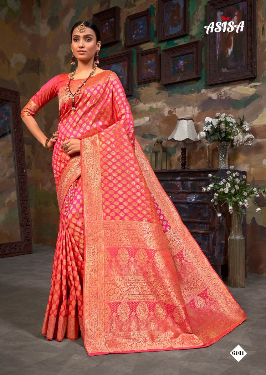 Asisa Saree Tulsi 6101-6106 Series 1